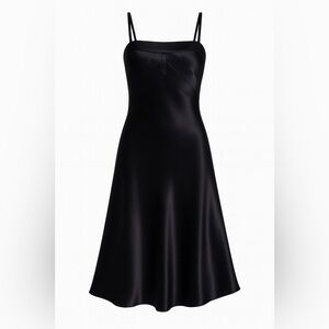 Banana Republic 100% Silk Little Black Dress Size 0 Elegant Designer Chic Preppy